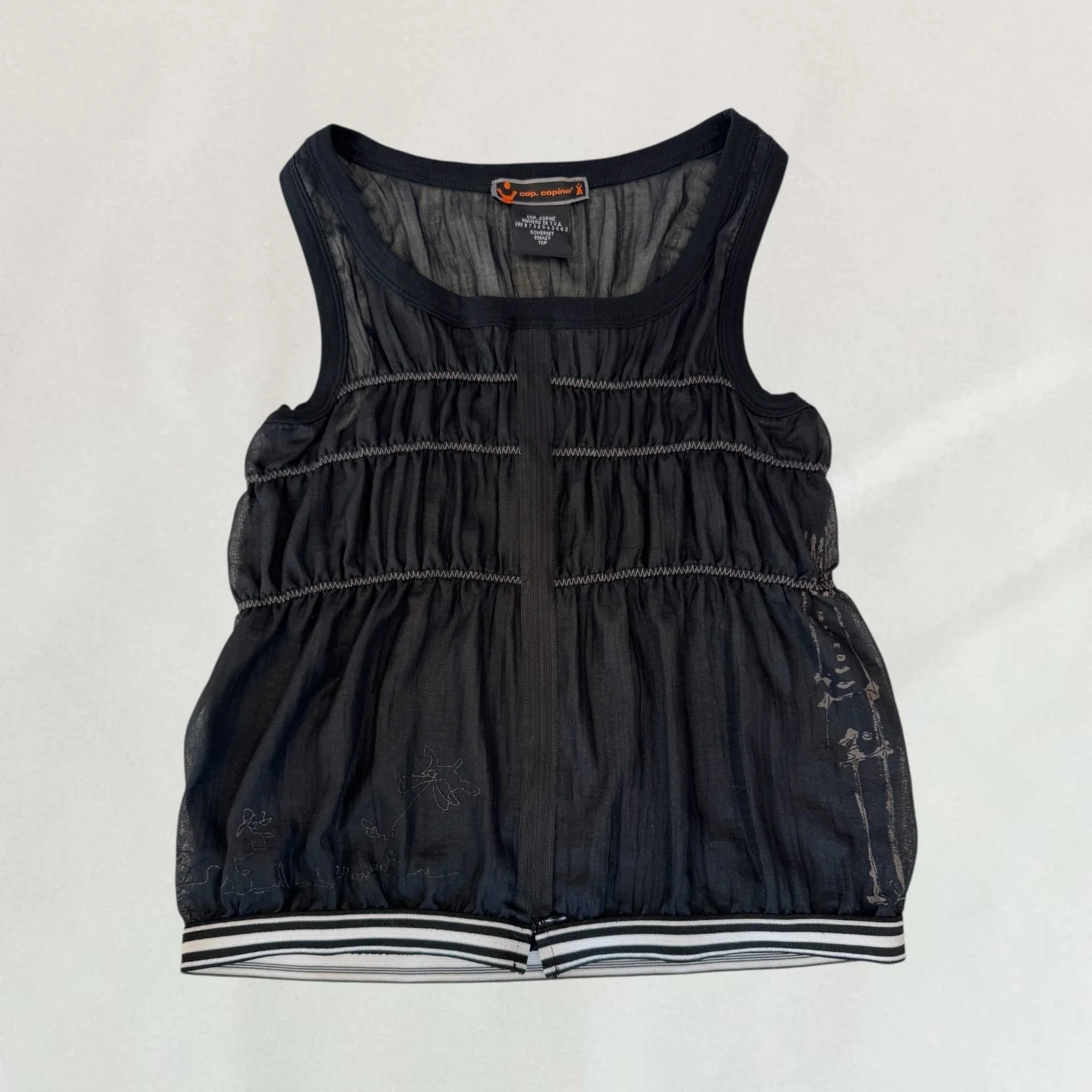 Cop Copine zip front top - Image 3