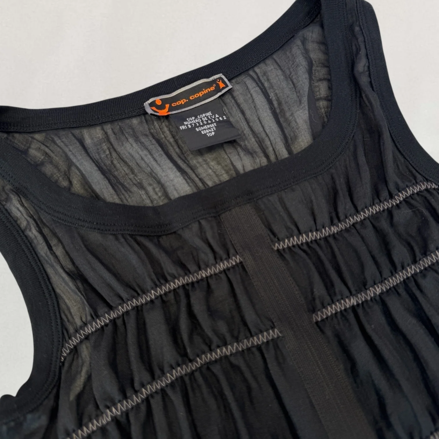 Cop Copine zip front top - Image 5