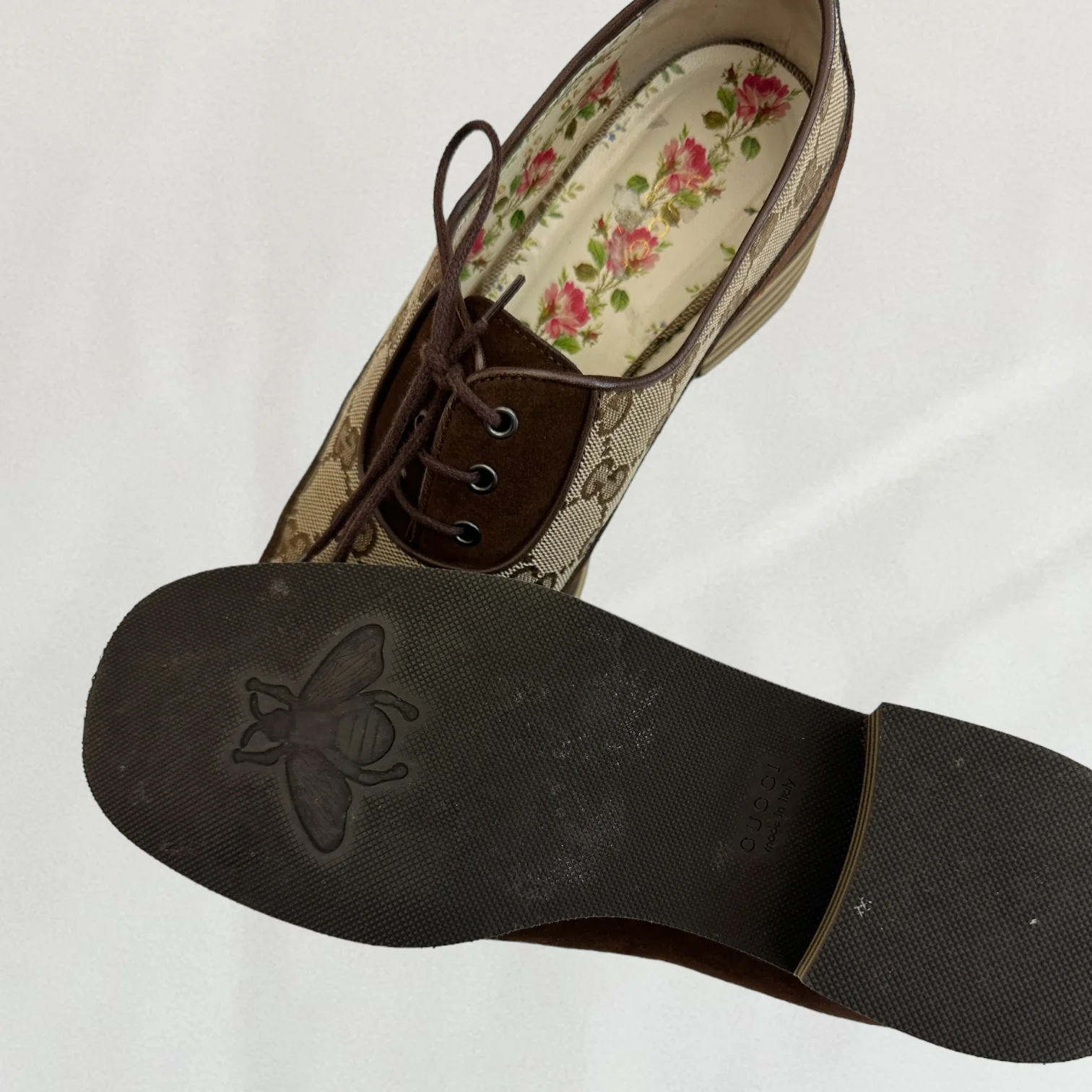 Gucci monogram brogues - Image 5