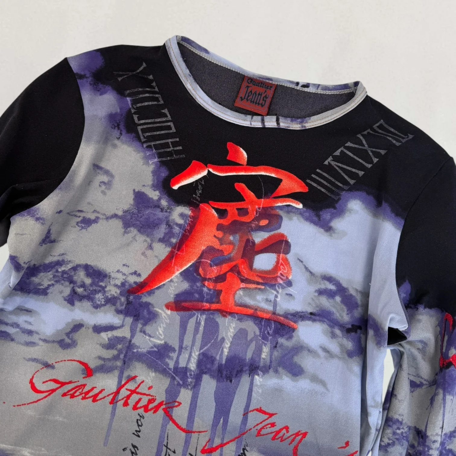 Jean Paul Gaultier gothic print top - Image 4