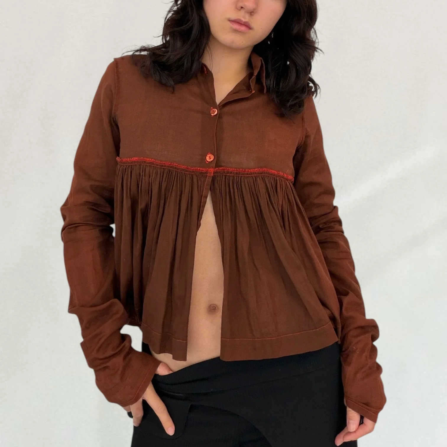 Jean Paul Gaultier ruffle shirt - Image 3