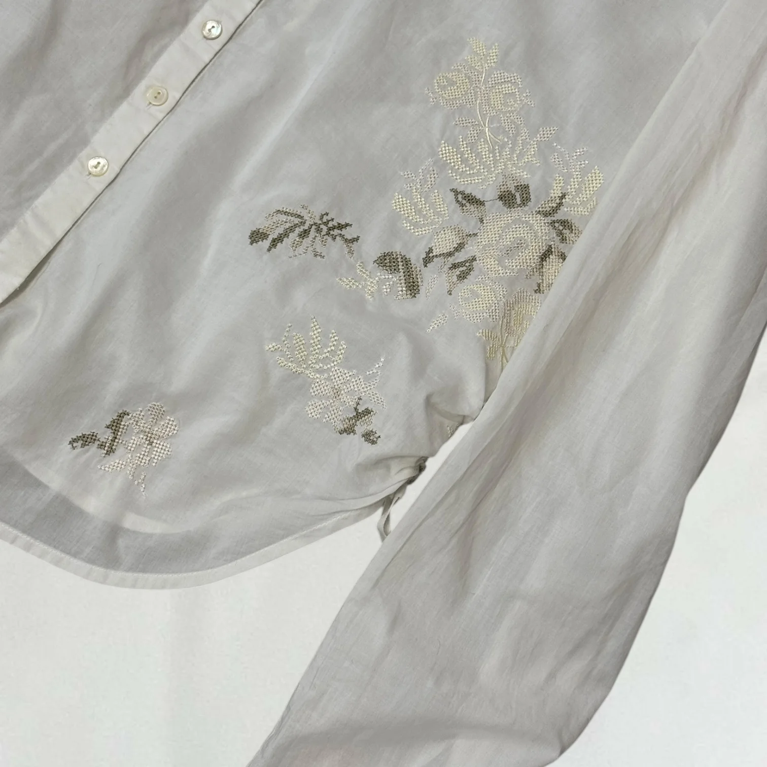 Marithé + François Girbaud embroidered shirt - Image 4