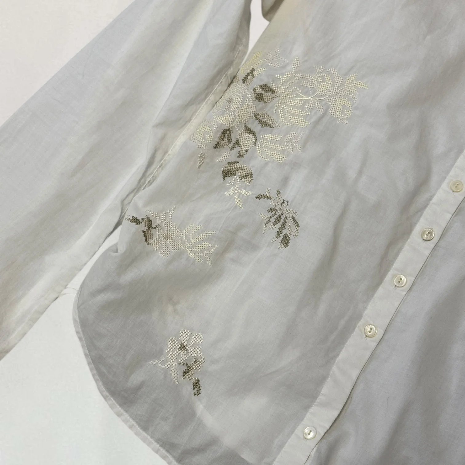 Marithé + François Girbaud embroidered shirt - Image 6