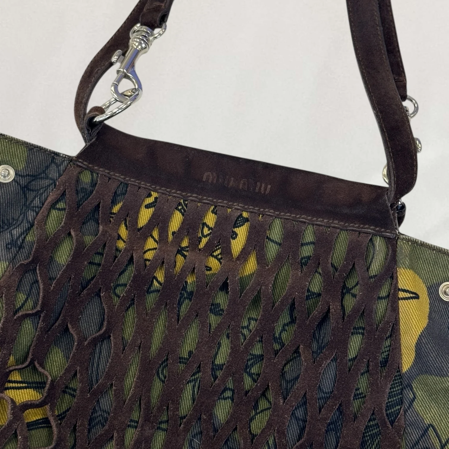 Miu Miu camo print bag - Image 5