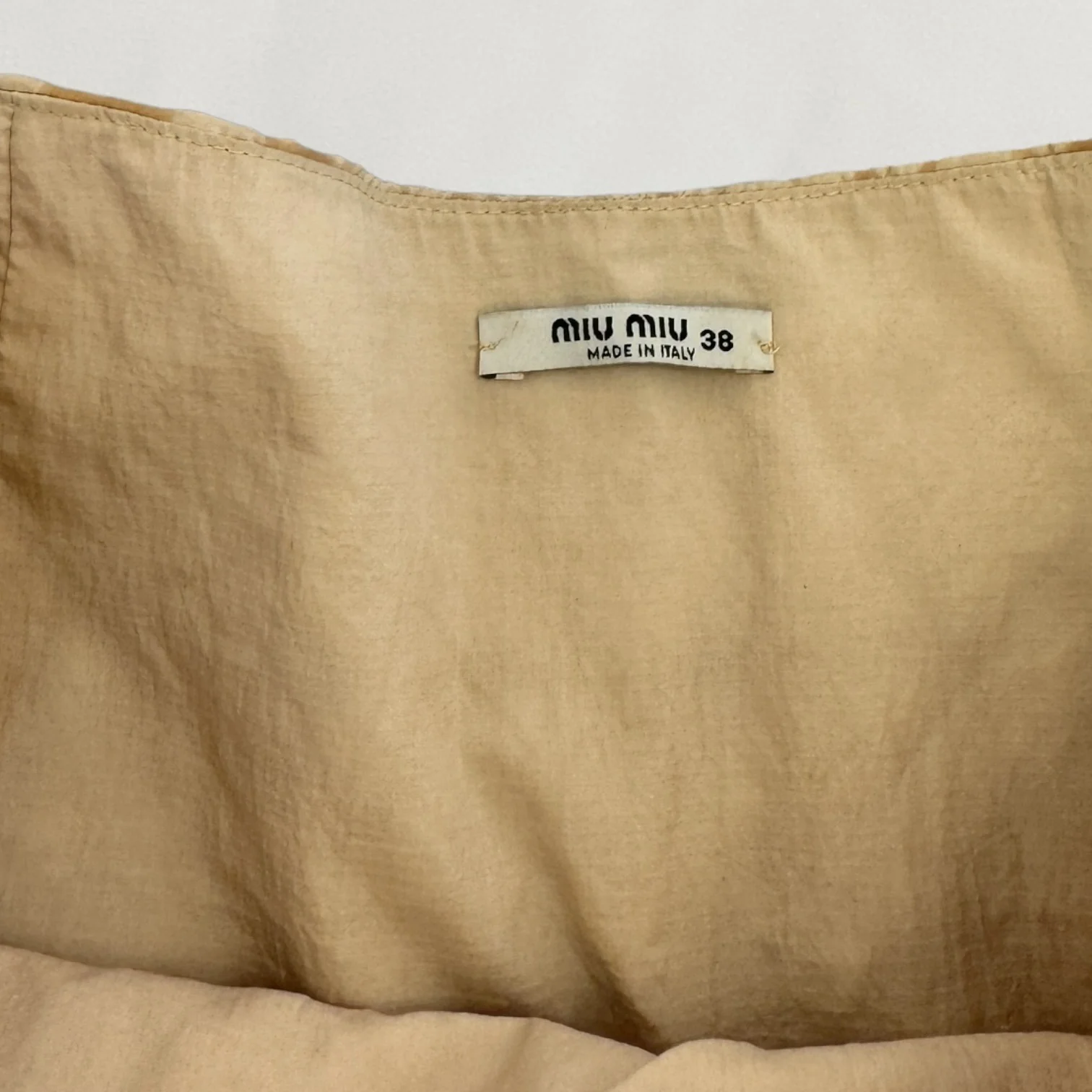 Miu Miu flower textured drop waist skirt - Image 4