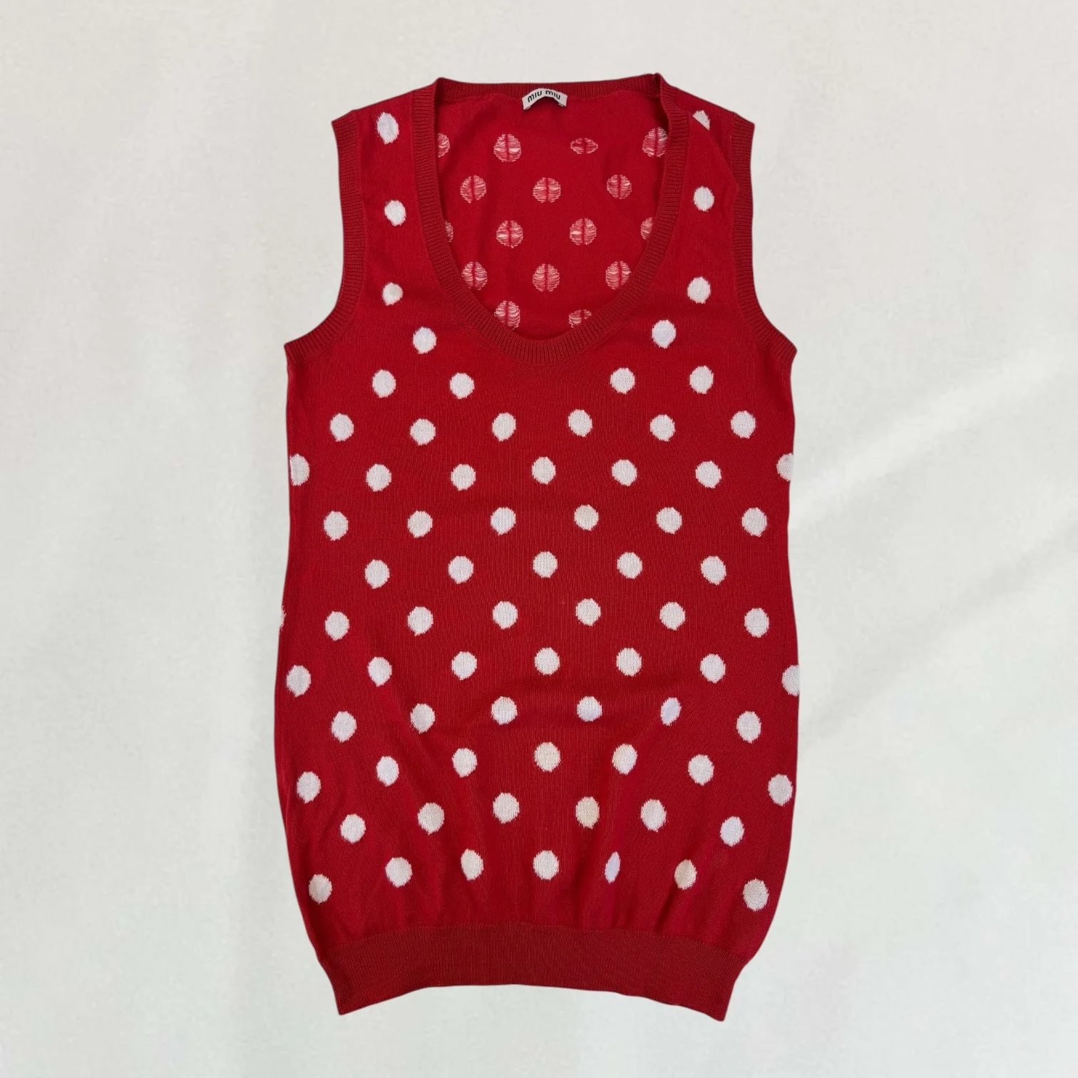 Miu Miu polka dot vest - Image 3
