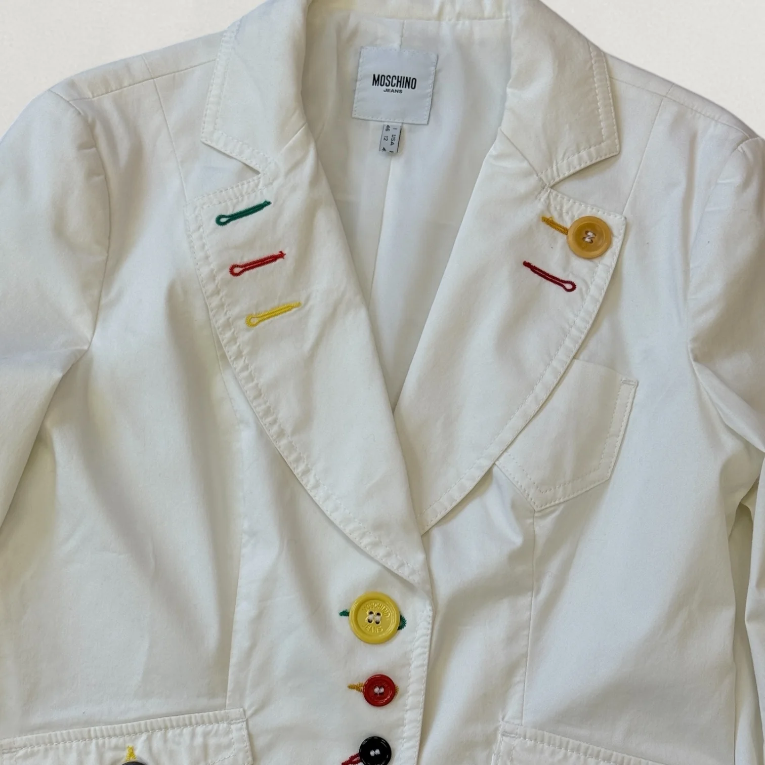 Moschino button detail blazer - Image 4