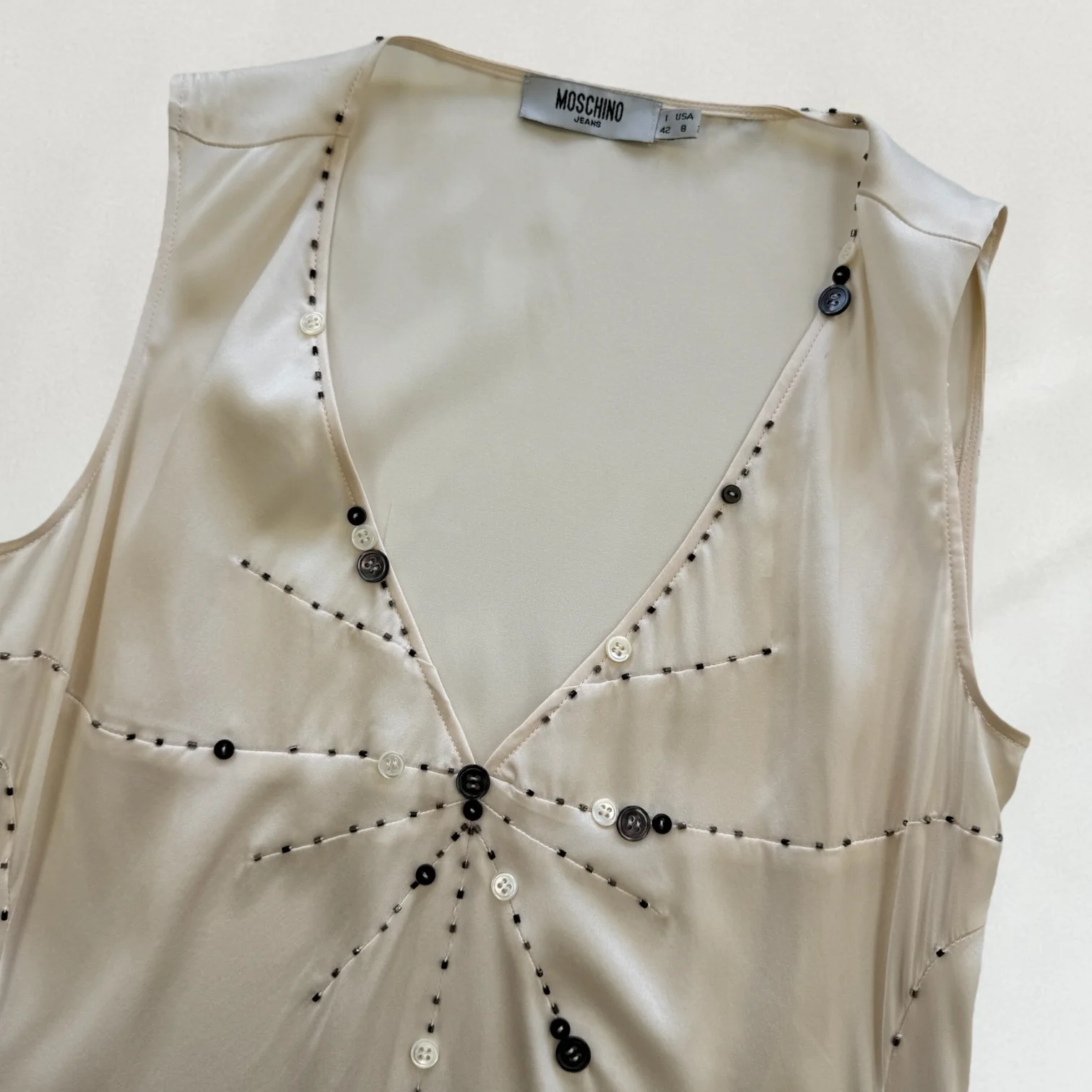Moschino button detail dress - Image 4