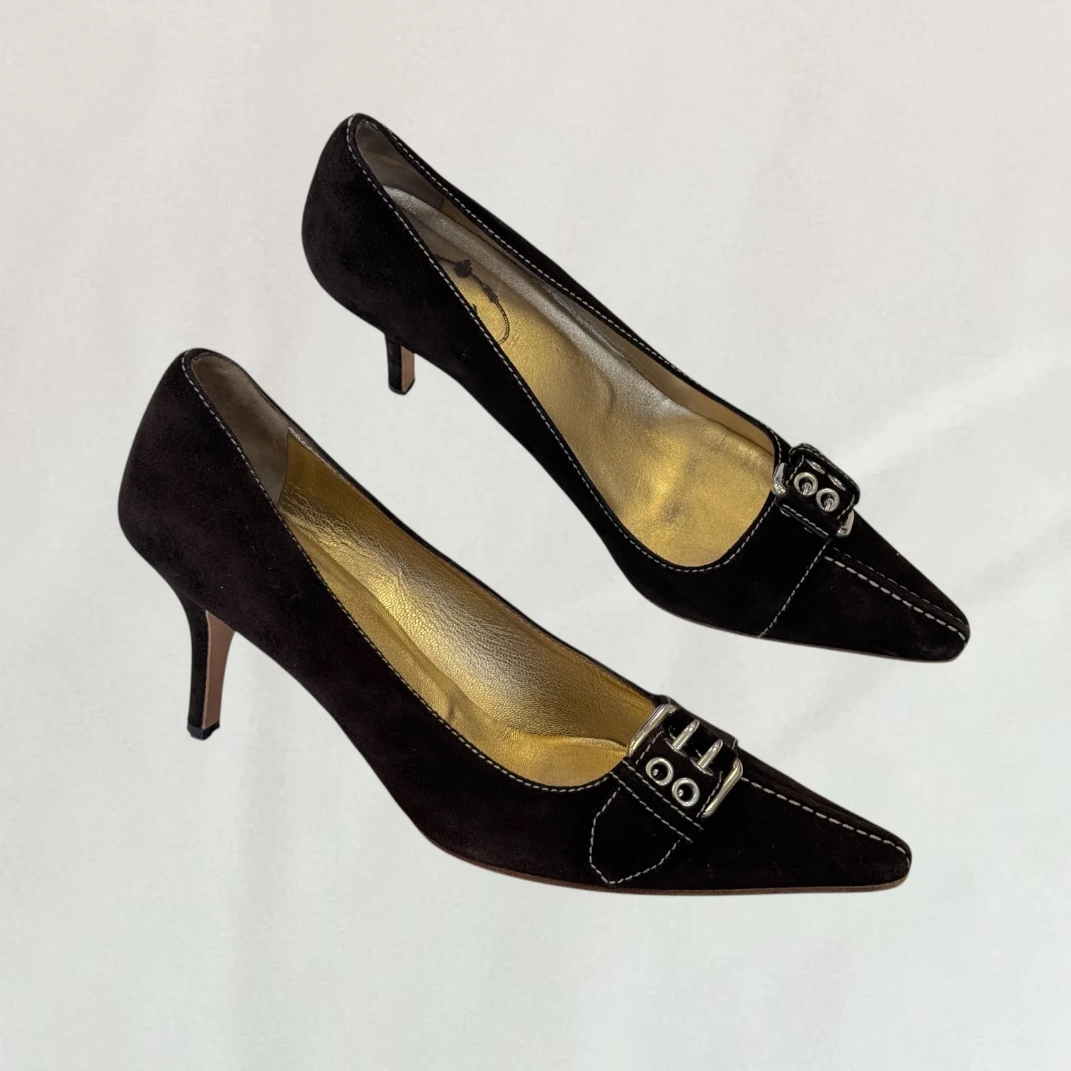 Prada buckle heels
