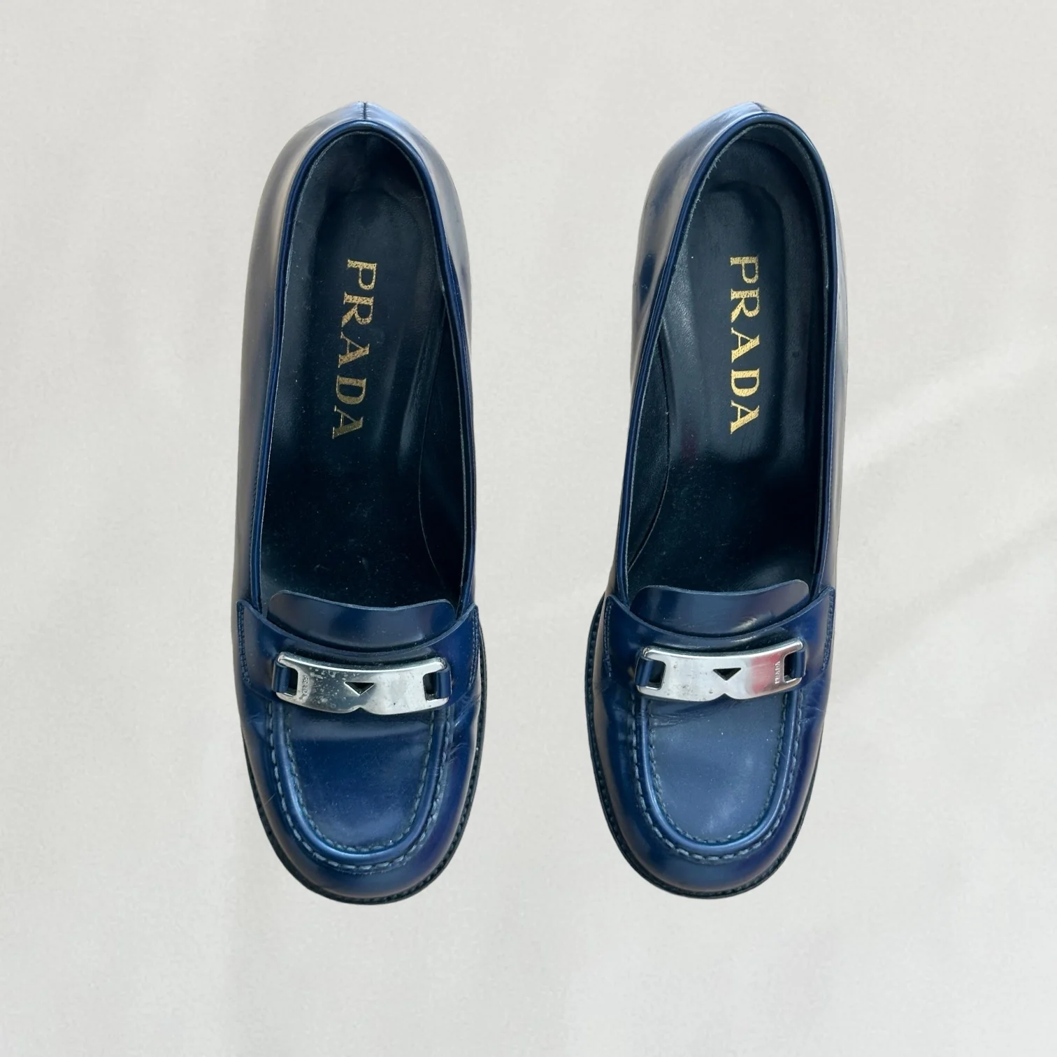 Prada loafer style heels - Image 3