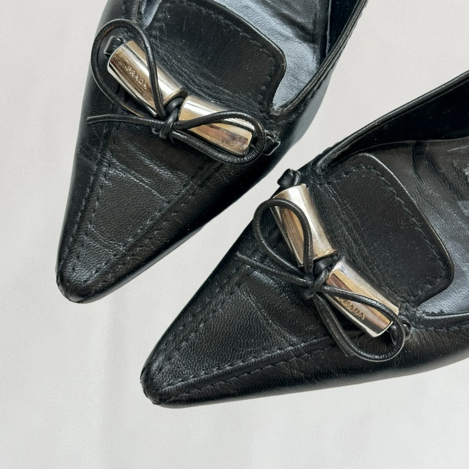 Prada pointed toe ballet flats - Image 5