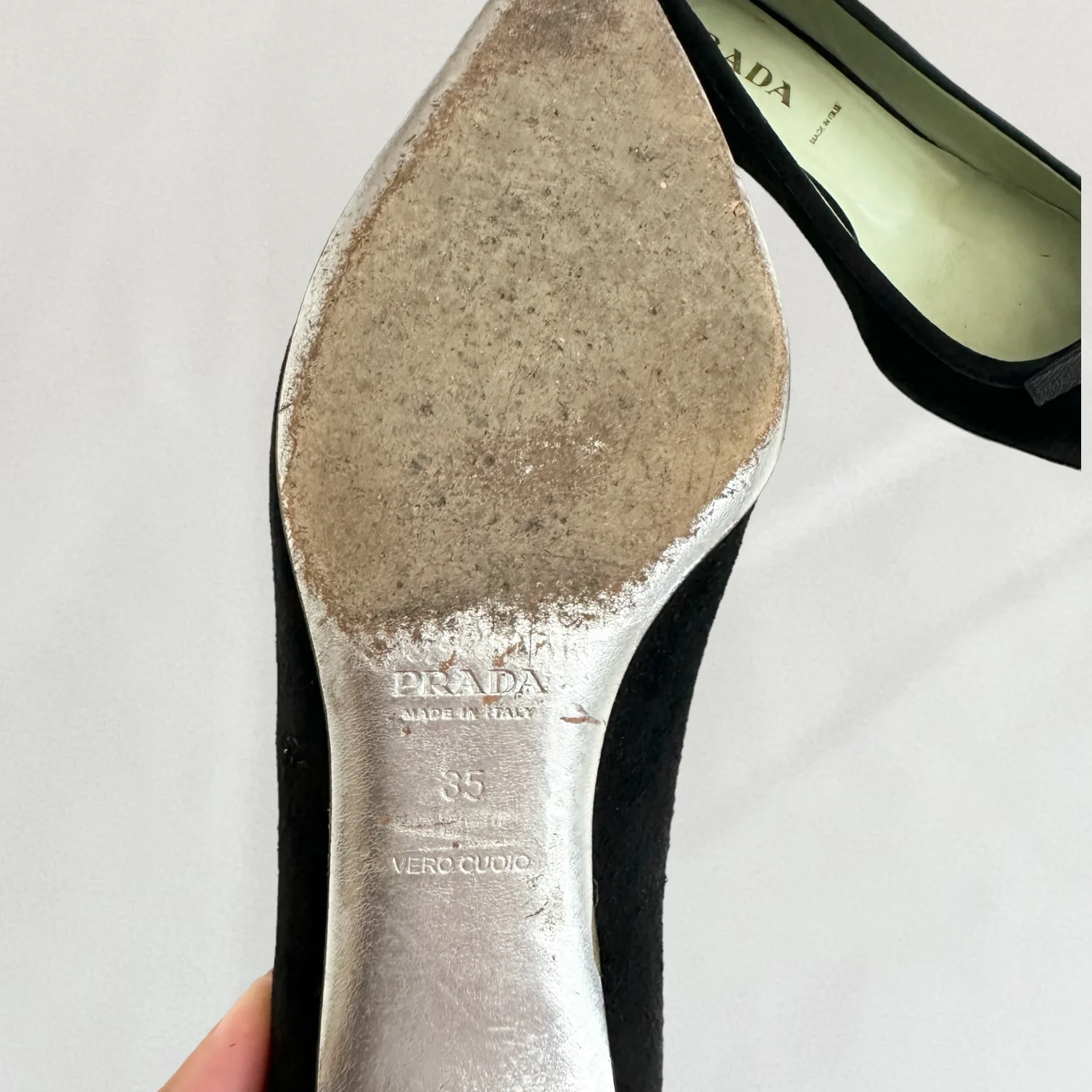 Prada suede kitten heels - Image 3
