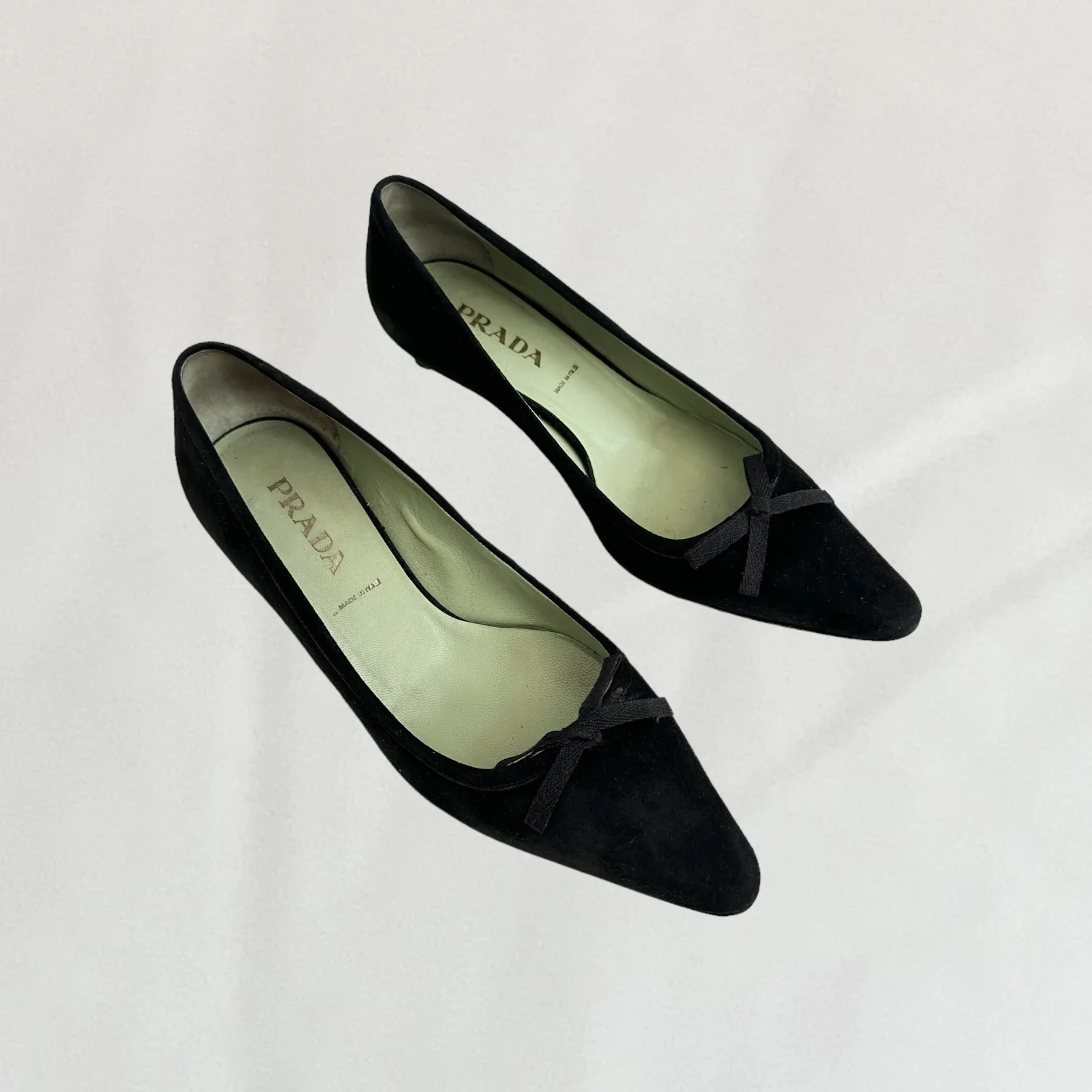 Prada suede kitten heels - Image 4