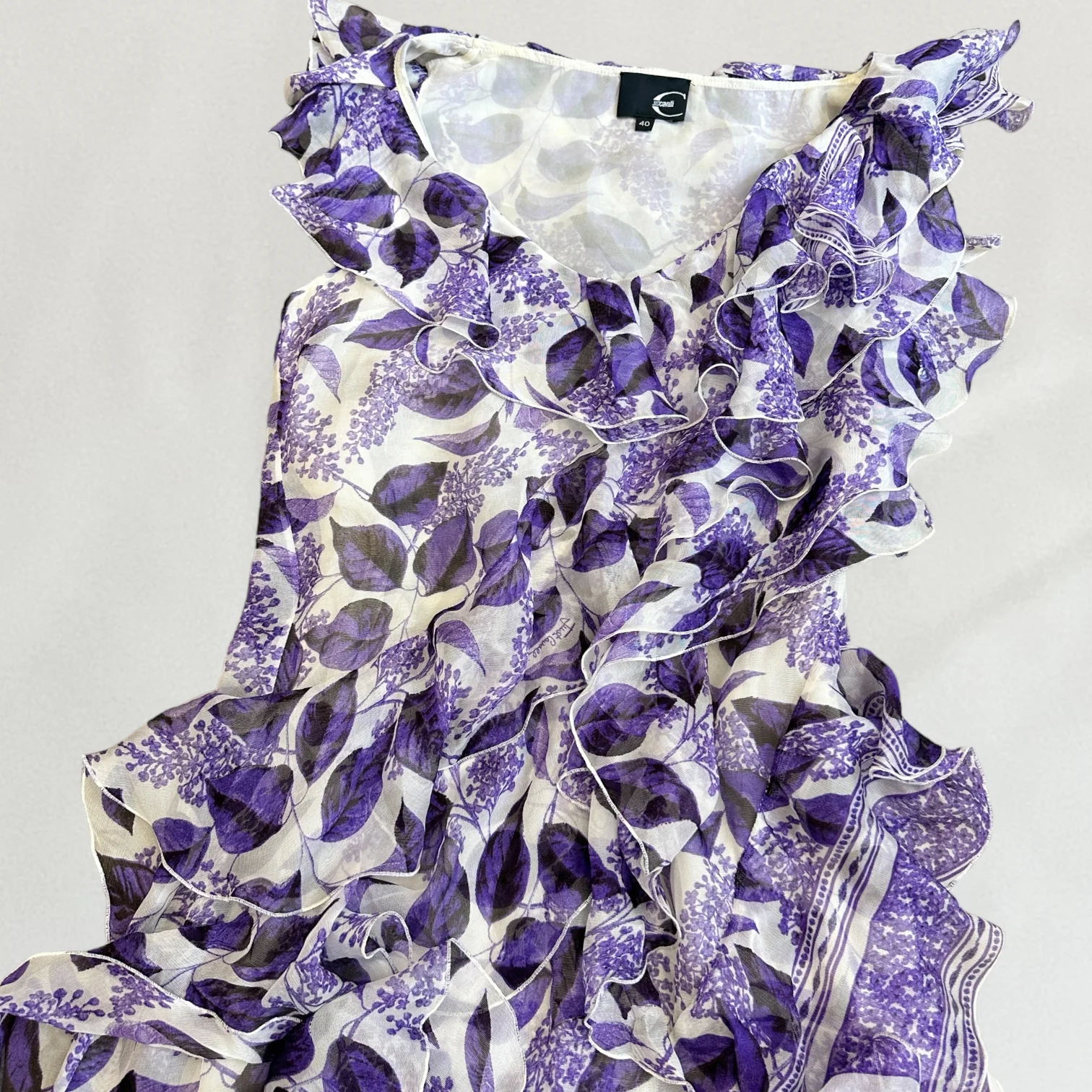 Roberto Cavalli ruffle dress - Image 4